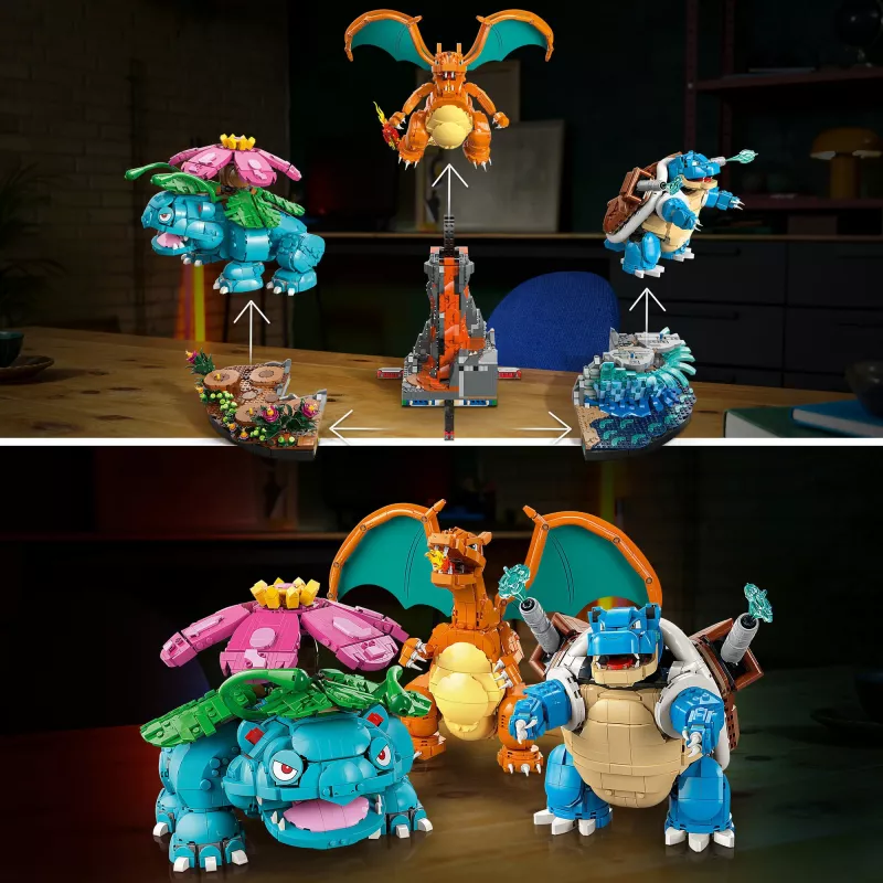 LEGO Pokemon 72153 Venusaur, Charizard und Blastoise