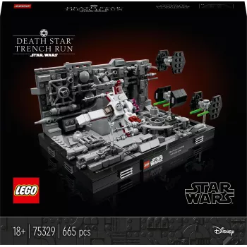 LEGO Star Wars Death Star Trench Run Diorama (75329) – 665-teiliges Bauset für Erwachsene