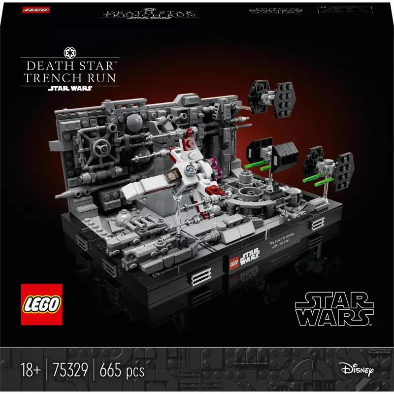 LEGO Star Wars Death Star Trench Run Diorama (75329) – 665-teiliges Bauset für Erwachsene