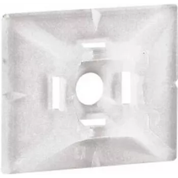 Legrand 032065 Kabelbinder-Sockel, selbstklebend & verschraubbar, natur, 100 Stück