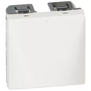 Legrand Valena Life Kabelauslass 2-Modul Weiß mit Zugentlastung - 077550