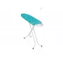 LEH LEIFHEIT AirBoard M Kompaktes Bügelbrett mit Thermo-Reflect-Technologie, 120 x 38 cm, höhenverstellbar 75-88 cm, leichter EPP-Rahmen, Weiß/Blau