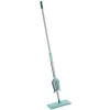 LEIFHEIT Picobello Micro Duo Bodenwischer mit Hebelauswringer, 33 cm Mikrofaser-Kopf, 140 cm Stahlstiel, Grün/Weiß