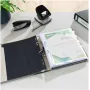 Leitz 1050 Standard Aktenordner A4 52 mm Schwarz Recyclingkarton mit Schlitzen, Fingerloch, Metalleckenbeschlägen 1050-50-95