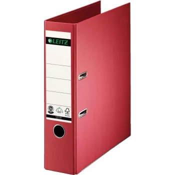 LEITZ 180° Aktenordner A4 80 mm Rot Karton Vollpapierbezug 1007-00-25