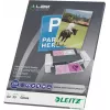 LEITZ A3 Glänzende Laminierfolien 250 Mikron Kristallklar, 25er-Pack (7491-00-00)