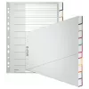 Leitz A4 Blanko-Register, Polypropylen, Grau, 10-teilig, Universallochung 1270