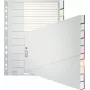 Leitz A4 Blanko-Register, Polypropylen, Grau, 10-teilig, Universallochung 1270