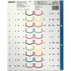 LEITZ A4 Extra Breite Blanko Kunststoff-Register, 20-teilig, Universal-Lochung, Transluzent Weiß 1278-00-00