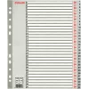 LEITZ A4 Extra Breite Blanko Kunststoff-Register, 20-teilig, Universal-Lochung, Transluzent Weiß 1278-00-00