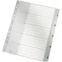 LEITZ A4 Extra Wide PP Index Dividers 1-5, Grau mit beschreibbarem Deckblatt 1283-00-85
