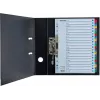 LEITZ A4 Mylar A-Z Registertrennblätter, 26 Register, mehrfarbig, Universal-Lochung, 160 g/m², 1 Satz (100167)