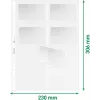 LEITZ Visitenkarten-Präsentationshülle für 16 Karten, A4, PP klar, 0,11 mm, Seitenöffnung, archivierungssicher (4758-30-03)