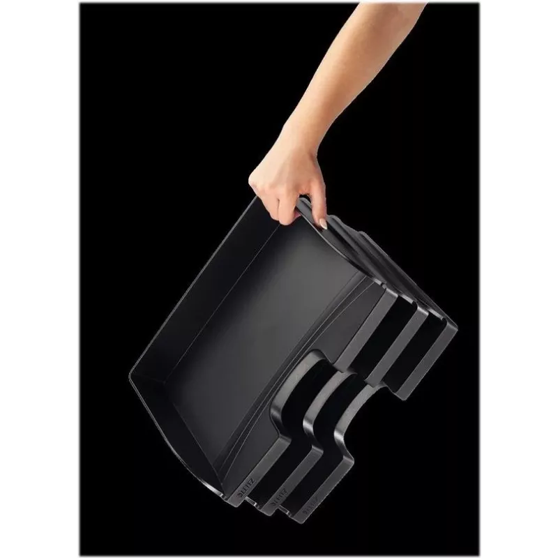 Leitz Click & Store A4 Dokumentenaufbewahrungsbox, Schwarz, laminierter Karton, 363 x 273 x 70 mm 5218-00-95