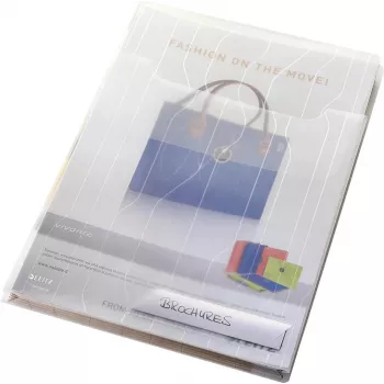 LEITZ CombiFile Maxi A4 Kombi-Präsentations- und Ablagehülle, klar, 0,20 mm PP, 10er-Pack (4727-00-03)