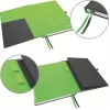 LEITZ Complete Notizbuch A5 kariert, schwarze Lederoptik, 80 Blatt elfenbeinfarbenes Papier, Gummiband, Stifthalter 4473-00-95