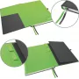 LEITZ Complete Notizbuch A5 kariert, schwarze Lederoptik, 80 Blatt elfenbeinfarbenes Papier, Gummiband, Stifthalter 4473-00-95