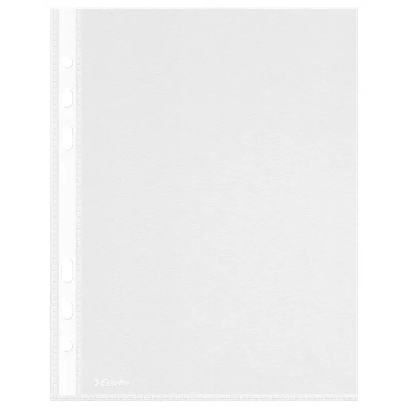 LEITZ Esselte A5 Mehrfachlochung Hüllen 50 Mikron Transparent 100er Pack 23782