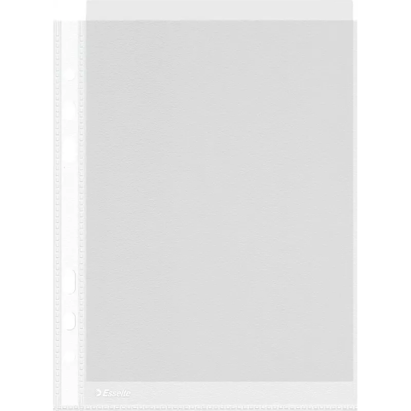 LEITZ Esselte A5 Mehrfachlochung Hüllen 50 Mikron Transparent 100er Pack 23782