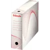 LEITZ Esselte Archivbox, 100 mm Rücken, weißer Wellpappe mit vorgedruckten Linien zur Organisation (128201)
