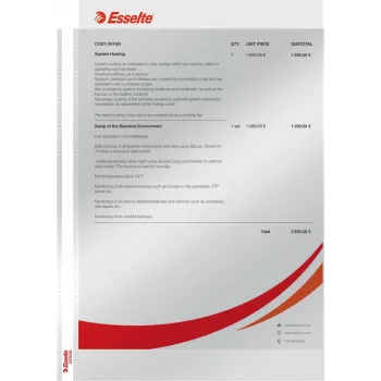 LEITZ Esselte Standard Dokumentenhülle A4, Polypropylen, Kristallklar, 0,06 mm, Oben offen, Dokumentensicher, Mehrfachlochung, Verstärkter Rand, 100er Pack (925008)