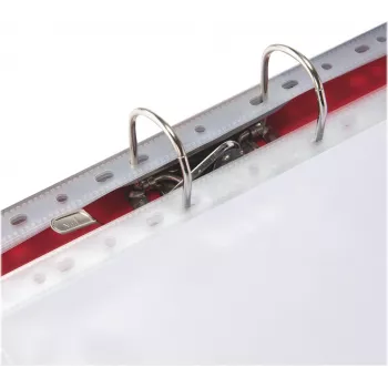 LEITZ Esselte Standard Dokumentenhülle A4, Polypropylen, Kristallklar, 0,06 mm, Oben offen, Dokumentensicher, Mehrfachlochung, Verstärkter Rand, 100er Pack (925008)