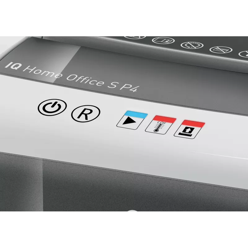 LEITZ IQ Home Office S P-4 Partikelschnitt Aktenvernichter, 8 Blatt, 10 L, Weiß (80360000)