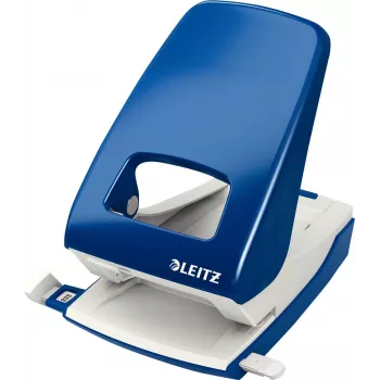 LEITZ Nexxt 5138 Blau 40-Blatt 2-Loch-Locher mit Metallbasis und Kunststoffoberteil 5138-00-35