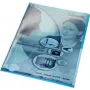 LEITZ Premium A4 Dokumentenhülle, PVC, Blau, 0,15 mm, oben und seitlich offen, archivsicher, Hartfolie (4100-00-35)