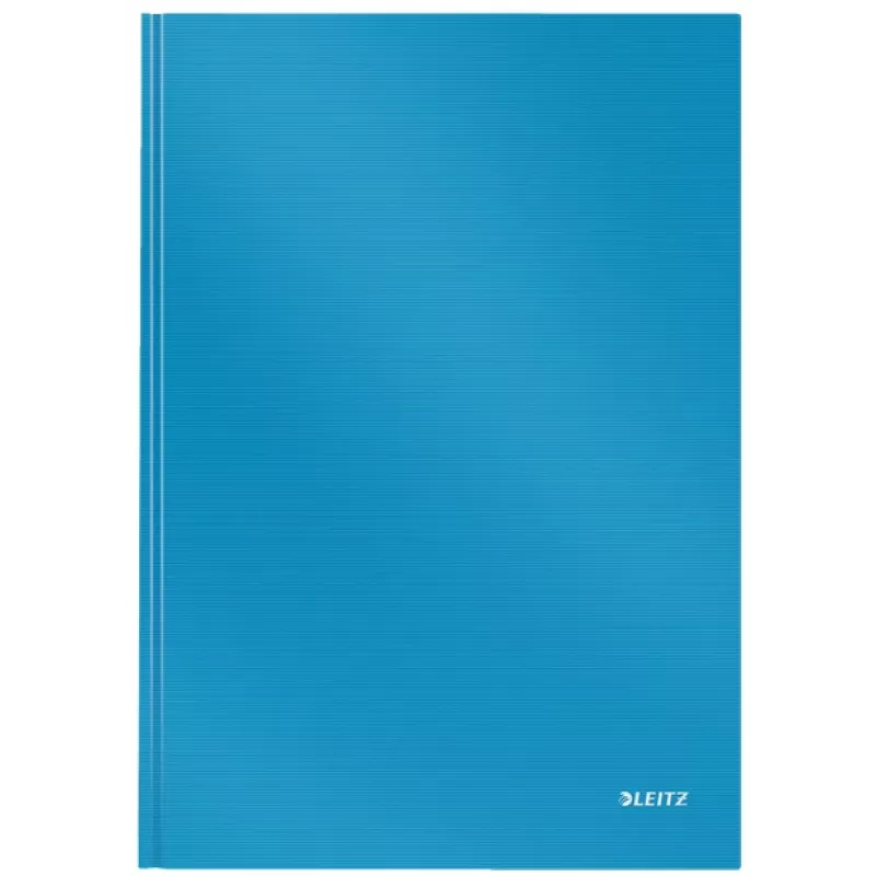 LEITZ Solid Notizbuch A4 liniert Schwarz 80 Blatt Hardcover fadengebunden mit Gummiband, Stifthalter, Lesezeichen und Innentasche 46640030