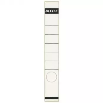 LEITZ Rückenetiketten für Ordner, 39 x 285 mm, lang, schmal, weiß, 100er Pack (1648-00-01)