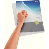 LEITZ Standard A4 Dokumentenhülle, Polypropylen, genarbt, blau, 0,13 mm, oben und seitlich offen, dokumentensicher, Daumenausschnitt 4000-00-35