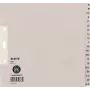 LEITZ Tauenpapier-Register, A-Z, A4, halbhoch, 20-teilig grau, 100 g/m², 80 mm Lochung, mit Lochverstärkung (6095-00-85)