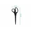 Leitz Titanium Quality Schere 180 mm, Edelstahlklingen mit Titanbeschichtung, ergonomische Soft-Grip-Griffe, Schwarz/Rot, für Papier und Stoff 5419-60-95