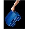 Leitz WOW A4 Aufbewahrungsbox Metallic Blau 70 mm Rücken Click & Store 5218-00-35