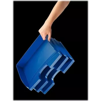 Leitz WOW A4 Aufbewahrungsbox Metallic Blau 70 mm Rücken Click & Store 5218-00-35