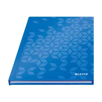Leitz WOW Hardcover Notizbuch A5 liniert 90 Blatt Blau 4627-10-36