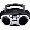 Lenco SCD-501 WH tragbarer CD-Player mit Bluetooth, FM-Radio, USB-MP3-Wiedergabe, Weiß/Schwarz