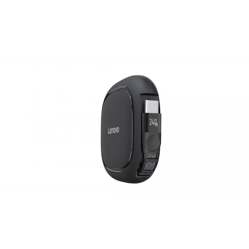 Lenovo 240W USB-C Retractable Cable (Schwarz, 0,8 m, USB 2.0)