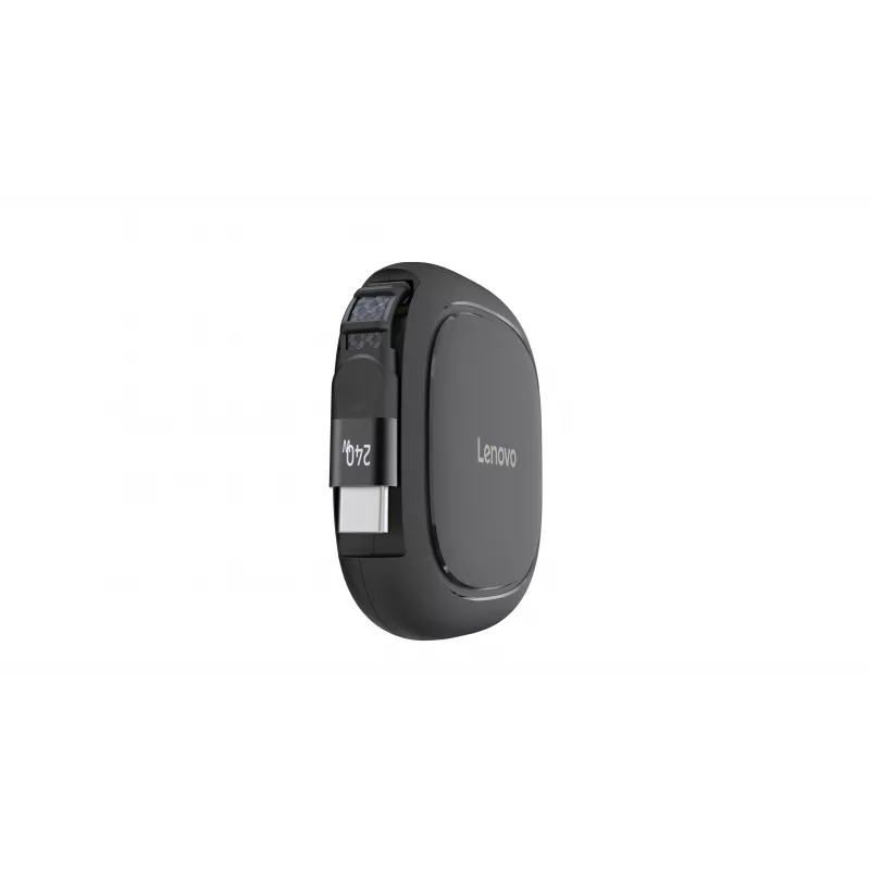 Lenovo 240W USB-C Retractable Cable (Schwarz, 0,8 m, USB 2.0)