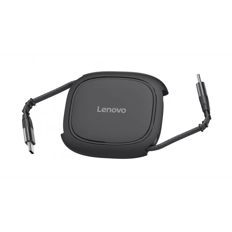 Lenovo 240W USB-C Retractable Cable (Schwarz, 0,8 m, USB 2.0)
