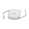 Lenovo 240W USB-C aufrollbares Kabel (Weiß) – USB 3.2 Gen 1, 5A, 4K@60Hz, E-Marker