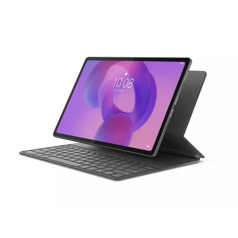 Lenovo Folio-Tastatur für Idea Tab Plus - Storm Grey, QWERTY US, Trackpad (ZG38C07528)