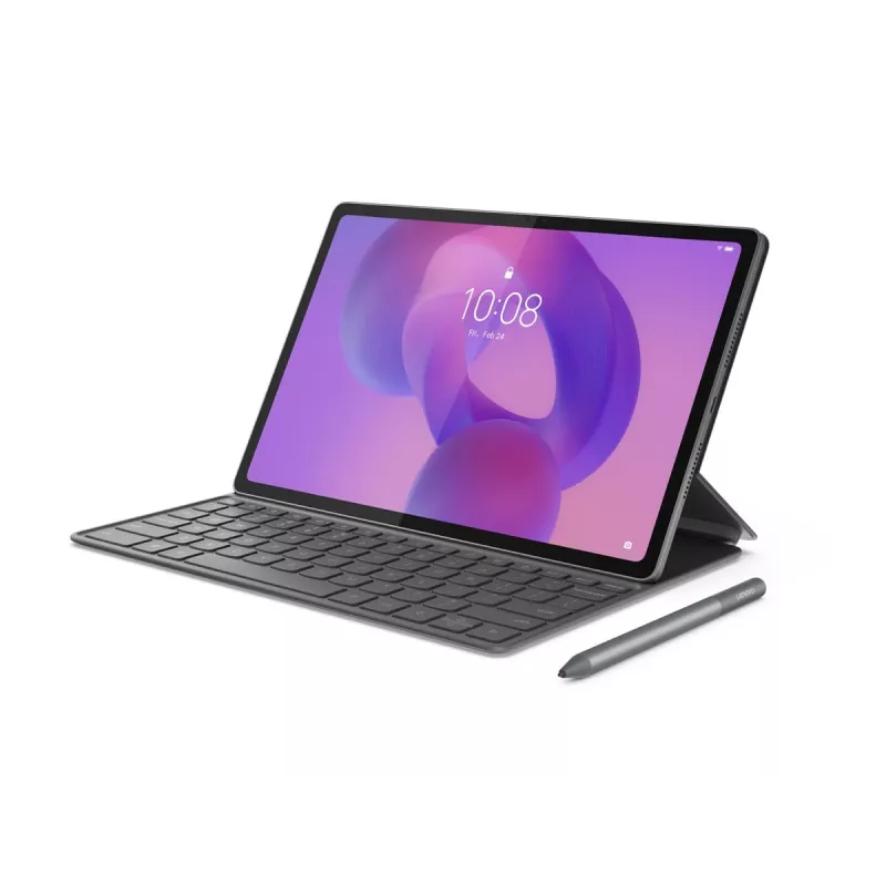 Lenovo Folio-Tastatur für Idea Tab Plus - Storm Grey, QWERTY US, Trackpad (ZG38C07528)