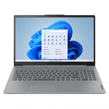 Lenovo IdeaPad Slim 3 15ABR8 Laptop, 15.6 inch FHD, AMD Ryzen 5 5625U, 8GB DDR4, 256GB SSD, Windows 11 Home, Deutsche Tastatur, Arctic Grey