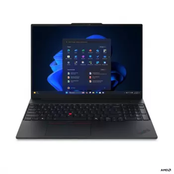 Lenovo ThinkPad E16 G4 AMD 16 Zoll WUXGA IPS Laptop, AMD Ryzen AI 5 330, 16 GB DDR5, 512 GB SSD, AMD Radeon 820M, Windows 11 Pro, Schwarz, Nordische Tastatur