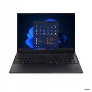 Lenovo ThinkPad E16 G4 AMD 16 Zoll WUXGA IPS Laptop, AMD Ryzen AI 5 330, 16 GB DDR5, 512 GB SSD, AMD Radeon 820M, Windows 11 Pro, Schwarz, Nordische Tastatur