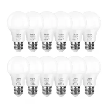 LEPRO 100089-WW-EU-12 LED-Lampe E27 A60 8,5W (60W-Äquivalent) 806 lm 2700K Warmweiß 180° 12er-Pack