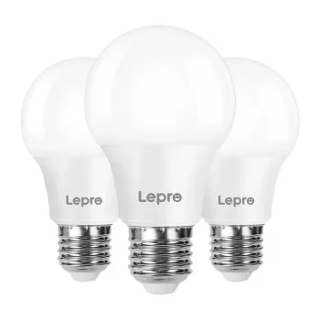 LEPRO 100089-WW-EU-3 LED-Lampe, E27, A60, 8,5 W (60 W), 806 lm, 2700 K Warmweiß, 180°, 3er-Pack
