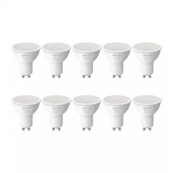 LEPRO 200081-WW-EU-10 GU10 LED-Lampe, 4,5 W (entspricht 50 W), 345 lm, 2700 K Warmweiß, 100° Abstrahlwinkel, nicht dimmbar, 10er-Pack
